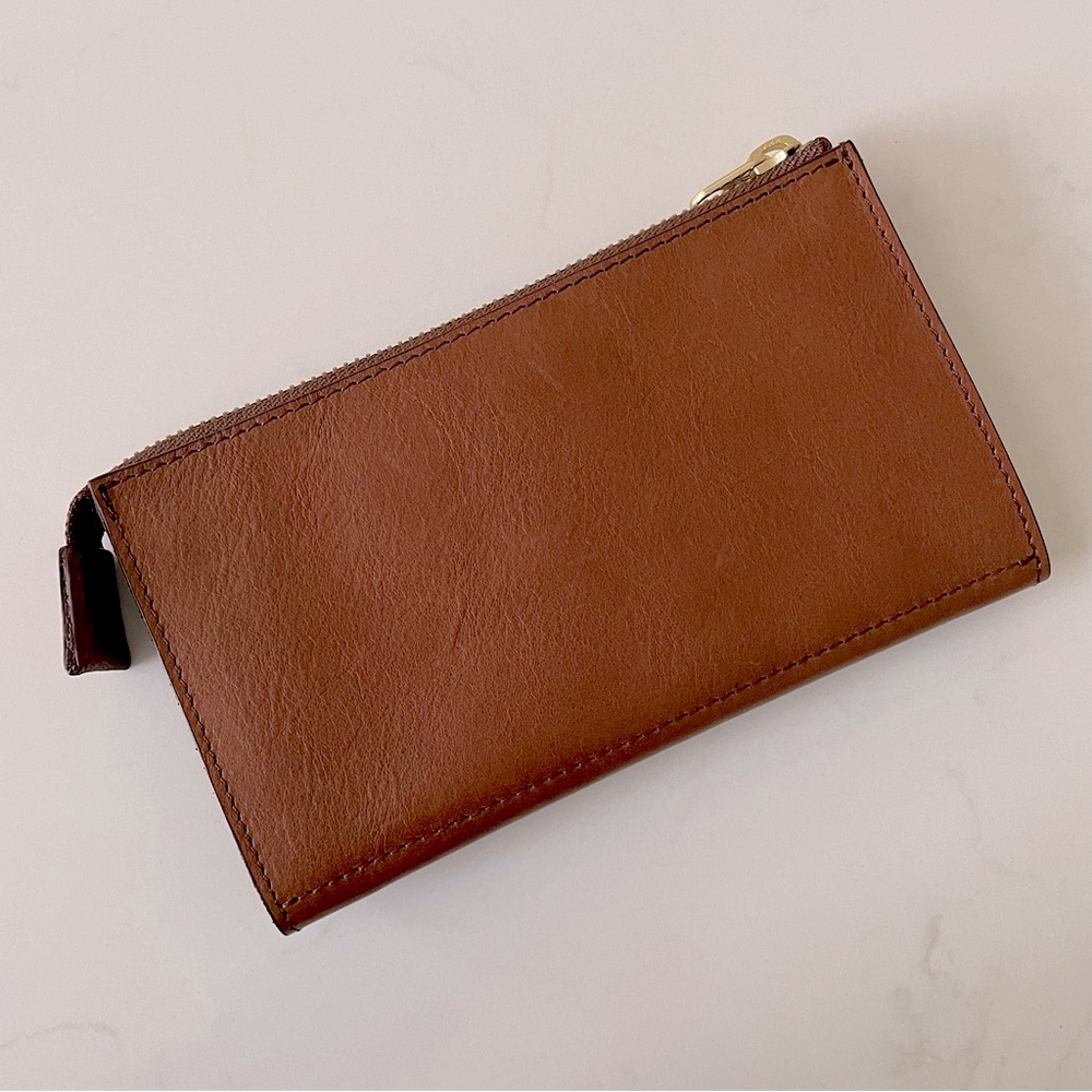ZUCCa🇯🇵 Leather Zippered Wallet Pouch - Picture 3 of 10